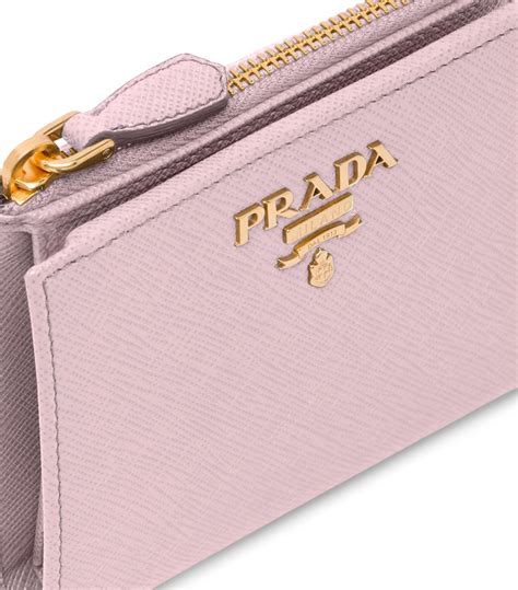 prada small wallet pink|prada pink leather wallet.